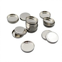 Boîtes de maquillage personnalisées en fer magnétique, cercle de 38 mm, vide, en acier inoxydable, pour cosmétiques
