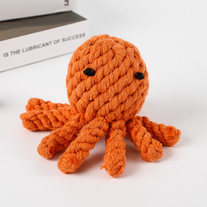 Hot selling pet toys dog biting <b>ropes</b> knot woven animal shapes grinding teeth toys for dogs - Product Image 3