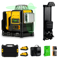 Niveau laser vert 3D 12 lignes rotatif à 360° de qualité industrielle DW DW089LG 2026 pour marquage extérieur de chantier avec batterie au lithium