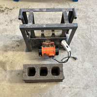 Machine à fabriquer des blocs de ciment portables - Petite machine électrique de moulage de briques creuses 220V