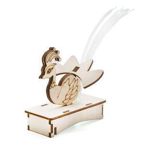 Wooden Peacock <b>Model</b> <b>Kit</b> For Kids 4-6Y DIY Steam Education Building Toy - Product Image 4