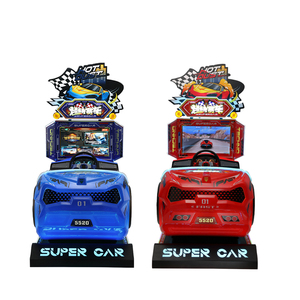Nueva máquina de juego competitiva que funciona con monedas para niños, pantalla de 26 pulgadas, máquina de juego Arcade de coches de carreras de conducción <span class=keywords><strong>3D</strong></span> - Product Image 6