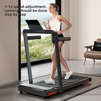 Tapis de course électrique pliable OEM portable pour la maison avec poignée de commande à distance et inclinaison pour l'entraînement