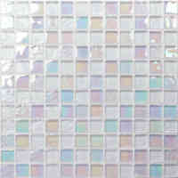 Carrelage mosaïque mural électrique, 7 pouces, cuisine, carré, verre de feu, mosaïque de cristal transparent
