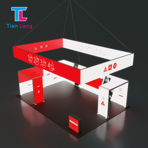 Système d'affichage de tissu de tension écologique Skyland avec anneaux de suspension pour bannières de plafond 3x1.2 mètres TianLang pour bannière-01 - Product Image 1