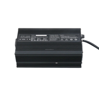 Chargeur de batterie au lithium électrique DC 60V 8A 600W avec protection OTP OVP OCP, câble rétractable, boîtier en aluminium pour batteries Li-ion 30AH/50AH