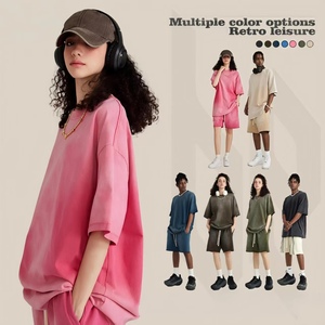 <b>High</b> Quality <b>Men</b> Gradient Washed T-Shirt Oversized Baggy Drop Shoulder Crew <b>Neck</b> Blank Tee Custom Logo OEM Wholesale <b>Tshirt</b> - Product Image 3