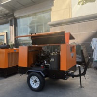 Compresseur d'air portable diesel ZAKF 7 bar 102 psi lubrifié refroidi par air 6 m³/min 215 CFM pour l'ingénierie des infrastructures et l'ancrage