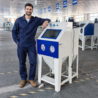 Cabine de sablage à sec manuelle, petite machine de sablage pour l'élimination de la rouille et le décapage de la peinture, pour usage domestique, garage et atelier