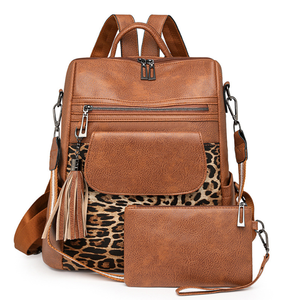 Sac à dos en cuir pour femme, vert olive, léger, de luxe, avec bretelles réglables, grande capacité, élégant - Product Image 4