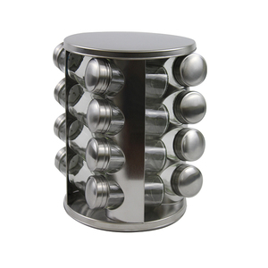 with Functional Filters Glass 16 Jar Revolving <strong>Kitchen</strong> Tower Free <strong>Spice</strong> <strong>Rack</strong> Stainless Refills Rotating <strong>Rack</strong> - Product Image 2