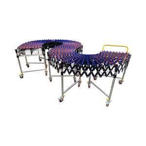 Linh Hoạt Thép Không Gỉ Nhựa Trọng Lực Skate Bánh Xe Băng Tải Được Sử Dụng Cho Xây Dựng Bao Bì Thực Phẩm Nhôm Khung Mang Lõi - Product Image 3