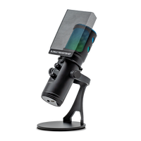 Microphone à condensateur USB professionnel avec lumière RVB, adapté à l'enregistrement en studio sur PC, ordinateur portable, streaming de jeux, podcast, chant