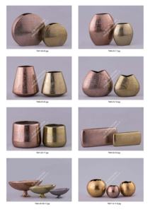 Moderno hecho a mano de oro decorativo florero cuenco Forma conjunto personalizable de acero inoxidable Mesa tendencia boda Navidad hogar Hotel - Product Image 2