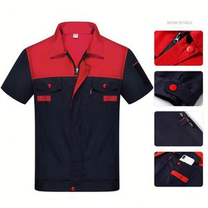 Custom <b>Construction</b> Suit <b>Overalls</b> Car Repair Clothes Factory Direct Spring Workwear Jacket and Pants Work Scrub Uniform - Product Image 4