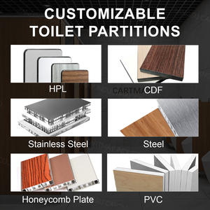 Kamu hastaneleri ve okullar için Cartmay Modern çevre dostu HPL tuvalet panelleri - Product Image 4