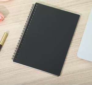 Carnet d'étudiant personnalisable A5 à spirale avec grille à lignes horizontales, couverture en PP mat, 80 feuilles, vente en gros - Product Image 5