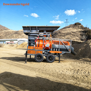 Modulares Design Tragbare Gold-Trommelsieb-Anlage 50 Tonnen/Stunde Schleusenbox Goldwaschanlage mit Rostschutz für Flussbahn-Bergbau - Product Image 1