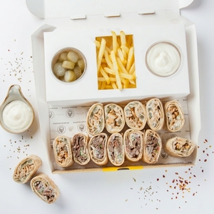 Caja de Lujo para Shawarma Árabe, Personalizada, Impresa, de Papel Corrugado Antigrasa, con Compartimentos para <span class=keywords><strong>Comida</strong></span> Árabe para Llevar - Product Image 6