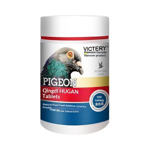Comprimés de soutien hépatique <span class=keywords><strong>pour</strong></span> la trichomoniasis du pigeon, poudre de réglisse, 100 comprimés/flacon, nettoie les taches buccales, protège la santé hépatique, reproduction - Product Image 2