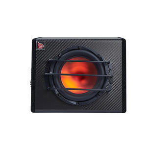 Subwoofer activo trapezoidal de 10 pulgadas debajo de los asientos, altavoz de graves con alimentación activa, Audio <span class=keywords><strong>para</strong></span> <span class=keywords><strong>coche</strong></span>, bajo puro, amplificador único, Material de cuero - Product Image 4