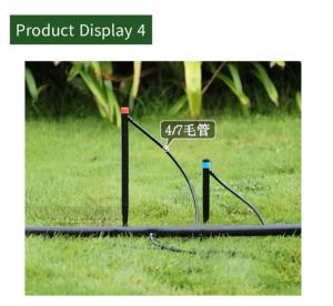 Gotero de Compensación de Presión en Línea de Alto Flujo Ajustable Verde - Product Image 3