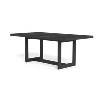 Meubles de jardin, table à manger en aluminium avec plateau en ardoise, taille personnalisée, 8 places, pour projet hôtelier