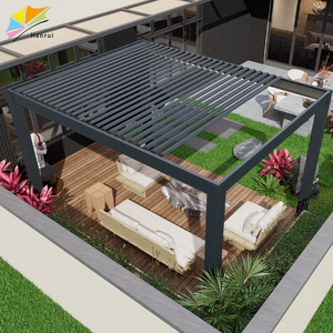 Villa Design Motorisé Aluminium Double Toit Auvent Pavillon Pergola Gazebo Afrique du Sud Extérieur 3x4 6x4 - Product Image 3