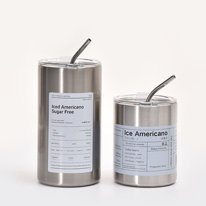 Style minimaliste en gros 350ML thé tasses à café voyage en acier inoxydable gobelet bouteilles tasses d'eau avec couvercle étanche - Product Image 2