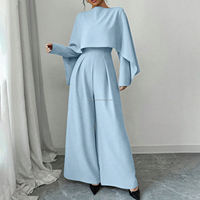 Combinaison élégante sur mesure pour femme, col bateau, taille haute, jambes larges, pour soirée formelle ou fête, une pièce