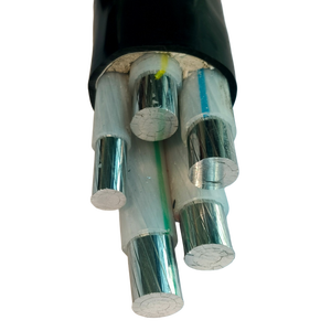 כבל חשמל מבודד XLPE עם ליבות 3+1 3+2 <span class=keywords><strong>4</strong></span>+1, עשוי מסגסוגת אלומיניום מעכב בעירה, עם שריון פלדה ומעטפת PVC - Product Image 6