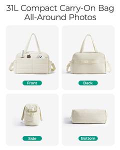 Bolsa de Viaje para Mujer, Apta para TSA, con Diseño de Lados Suaves, Material de Nailon Ultraligero, para Viajes de un Día - Product Image 4