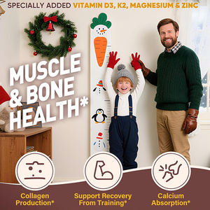 Oem ליזין של ילדים סידן מגנזיום gummies אבץ ויטמין d3 צמיחה גובה אנרגיה תיאבון תמיכה חיסונית pectin 18 - Product Image 3