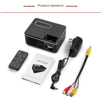 Mini proyector LED portátil 2023 320x240 píxeles reproductor de vídeo multimedia para el hogar altavoz incorporado compatible con HD