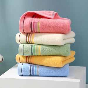 Pure Cotton Thickened Hand Towel 35x75cm <b>Soft</b> Absorbent Rectangle Eco-Friendly Gift Towel With Embroidered Logo Customization - Product Image 3