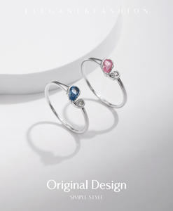 Juego de Anillo y Pendientes de Plata de Ley 925 con Topacio Azul Corte Pera y Circonitas, Joyería Delicada Inspirada en el Océano para Mujer - Product Image 4