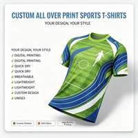 T-shirt personnalisé à sublimation dégradée, chemise à impression intégrale unique pour la promotion de votre marque