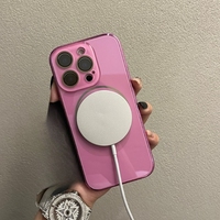 Coque antichoc électroplaquée avec pare-chocs en verre trempé et dos magnétique pour iPhone 16 Pro Max, compatible également avec iPhone 15, 12, 13, 14 Pro Max