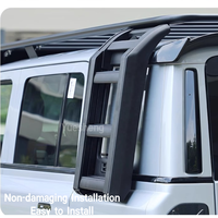 Chery ICAR V23 2025 2026 Installation Facile Échelle Latérale Pliante en Aluminium Noir pour Voiture Plateforme Pliante Accessoires Extérieurs