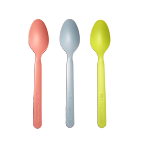 Cpla đầy màu sắc dùng một lần Flatware Bộ dao kéo PLA muỗng nĩa và dao Kit dùng một lần cpla dao kéo gói - Product Image 2