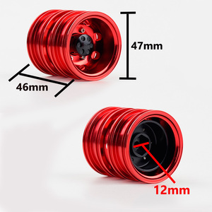 Venta al por Mayor de Llantas Delanteras de Aluminio y Goma y Cubo Trasero con Neumático para <span class=keywords><strong>Camiones</strong></span> <span class=keywords><strong>RC</strong></span> <span class=keywords><strong>Tamiya</strong></span> 1/14, Piezas de Remolque - Product Image 4