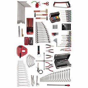 Ensemble d'outils à main Usag 496 B3, jeu de clés à cliquet en acier au chrome-vanadium, embout de 1/2 pouce, 50,5x31x52 cm - Product Image 1