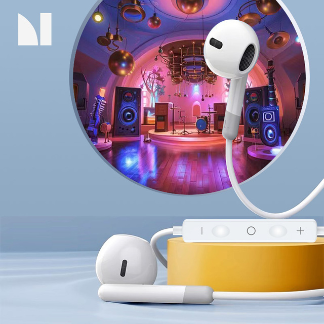 Factory Price Type-c Hi-Fi Wired Earphone for Mobile Phone Wired Earphones with Mic Stereo Bass Sound In-Ear Headphones Earbuds