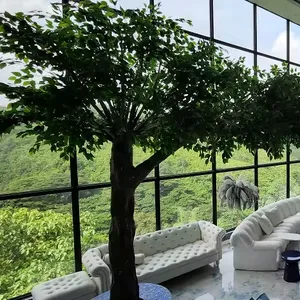 大型人工植物大型ガジュウミズキの木の枝屋外屋内日陰樹木用