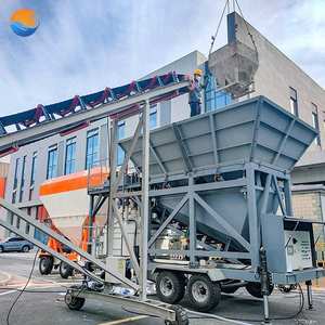 Planta de Concreto Móvil, Totalmente Automática, Planta Mezcladora de Concreto Prefabricado Mini - Product Image 4