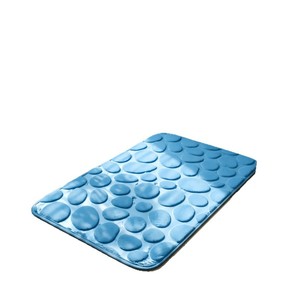 Tapis de bain Cangming en polaire corail, épais, absorbant, gaufré, couleur unie, moderne, simple, lavable à la main, pour salle de bain - Product Image 3