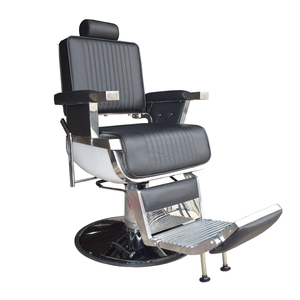 Silla <span class=keywords><strong>de</strong></span> barbería <span class=keywords><strong>de</strong></span> cuero y PVC con rotación <span class=keywords><strong>de</strong></span> 360 grados, estilo europeo antiguo, venta al por mayor <span class=keywords><strong>de</strong></span> fábrica - Product Image 2
