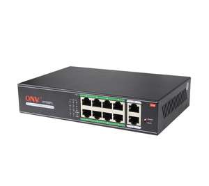 Switch PoE ONV a 8 Porte per Rete a Lunga Distanza 250 Metri con 2 Uplink - Product Image 3