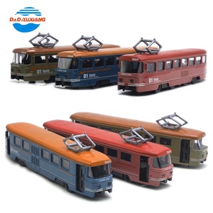 Precio de fábrica al por mayor de aleación de tren modelo con 3 colores atrás con la música y la iluminación - Product Image 3