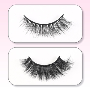 थोक 5 डी फ्फी मिनी रेशम की पलक 12-15 मिमी थोक विक्रेता चकत्ते के साथ कस्टम लोगो लक्जरी 3 डी प्राकृतिक शैली - Product Image 3